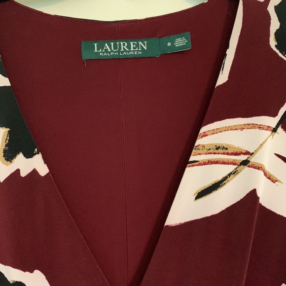 Lauren by Ralph Lauren sleeveless wrap dress size 8 - Picture 2 of 4